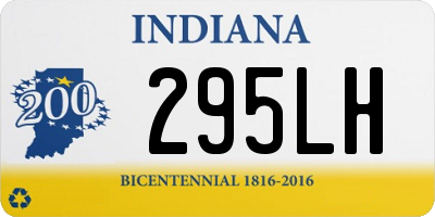 IN license plate 295LH