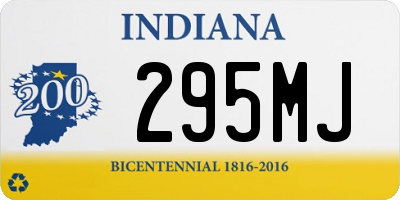 IN license plate 295MJ