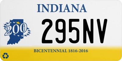 IN license plate 295NV