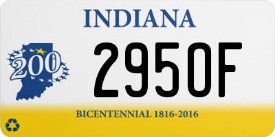 IN license plate 295OF