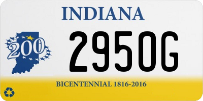 IN license plate 295OG