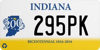 IN license plate 295PK