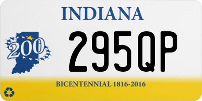 IN license plate 295QP