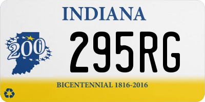 IN license plate 295RG