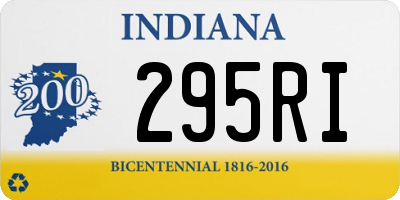 IN license plate 295RI