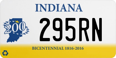 IN license plate 295RN