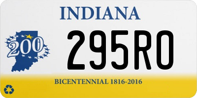 IN license plate 295RO