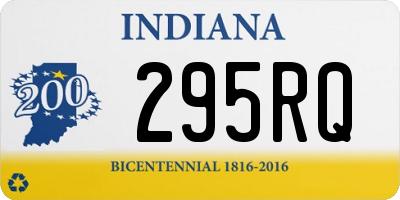 IN license plate 295RQ