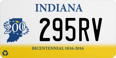 IN license plate 295RV