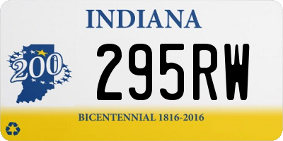 IN license plate 295RW