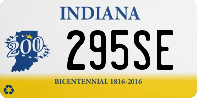 IN license plate 295SE