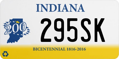 IN license plate 295SK