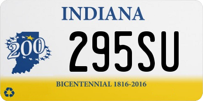 IN license plate 295SU