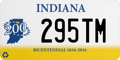 IN license plate 295TM