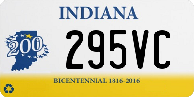 IN license plate 295VC