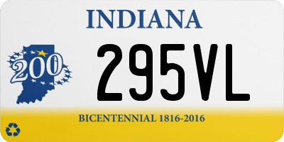 IN license plate 295VL