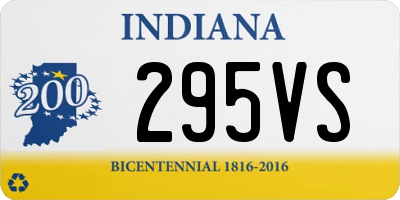 IN license plate 295VS