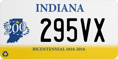 IN license plate 295VX