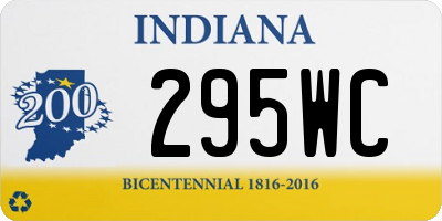 IN license plate 295WC