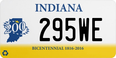 IN license plate 295WE