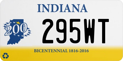 IN license plate 295WT