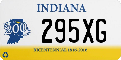 IN license plate 295XG