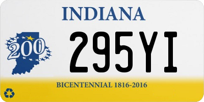 IN license plate 295YI