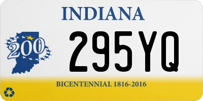 IN license plate 295YQ