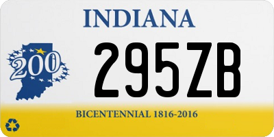 IN license plate 295ZB