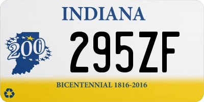 IN license plate 295ZF