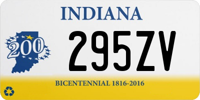 IN license plate 295ZV