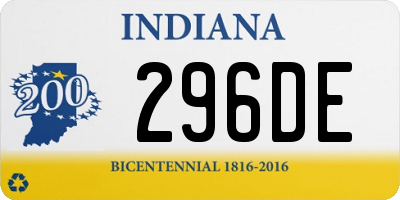 IN license plate 296DE