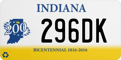 IN license plate 296DK