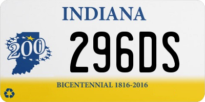 IN license plate 296DS