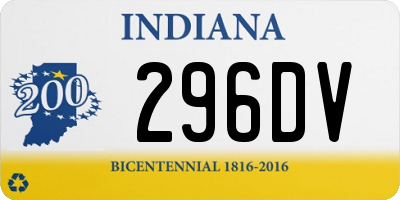 IN license plate 296DV