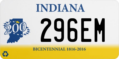 IN license plate 296EM