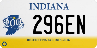 IN license plate 296EN