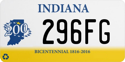 IN license plate 296FG