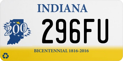 IN license plate 296FU