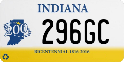 IN license plate 296GC