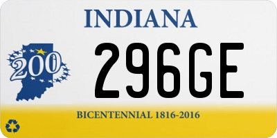 IN license plate 296GE