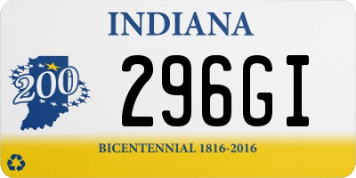 IN license plate 296GI