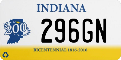 IN license plate 296GN