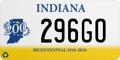IN license plate 296GO