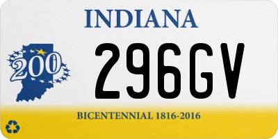 IN license plate 296GV