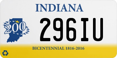 IN license plate 296IU