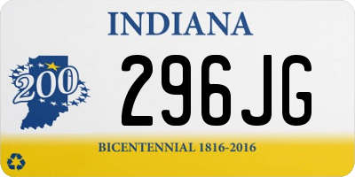 IN license plate 296JG