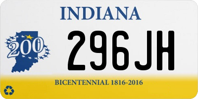 IN license plate 296JH