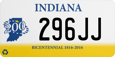 IN license plate 296JJ