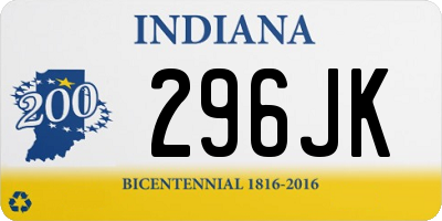 IN license plate 296JK